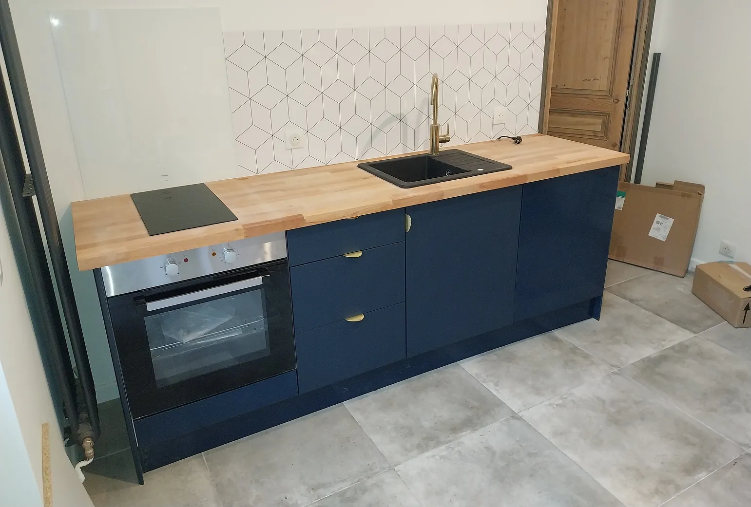 Cuisine sur mesure bleu