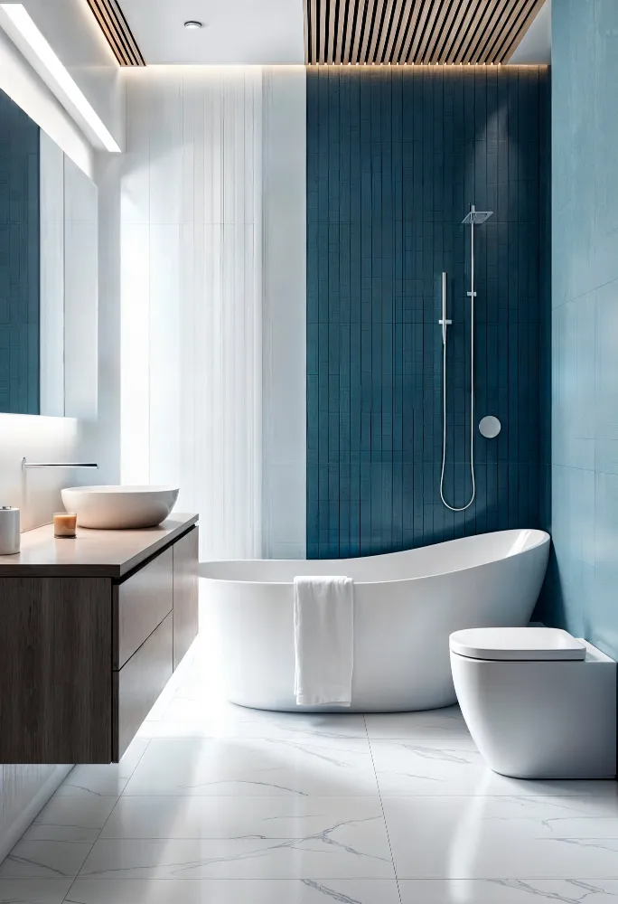 Rénovation d’une salle de bain avec meuble vasque moderne